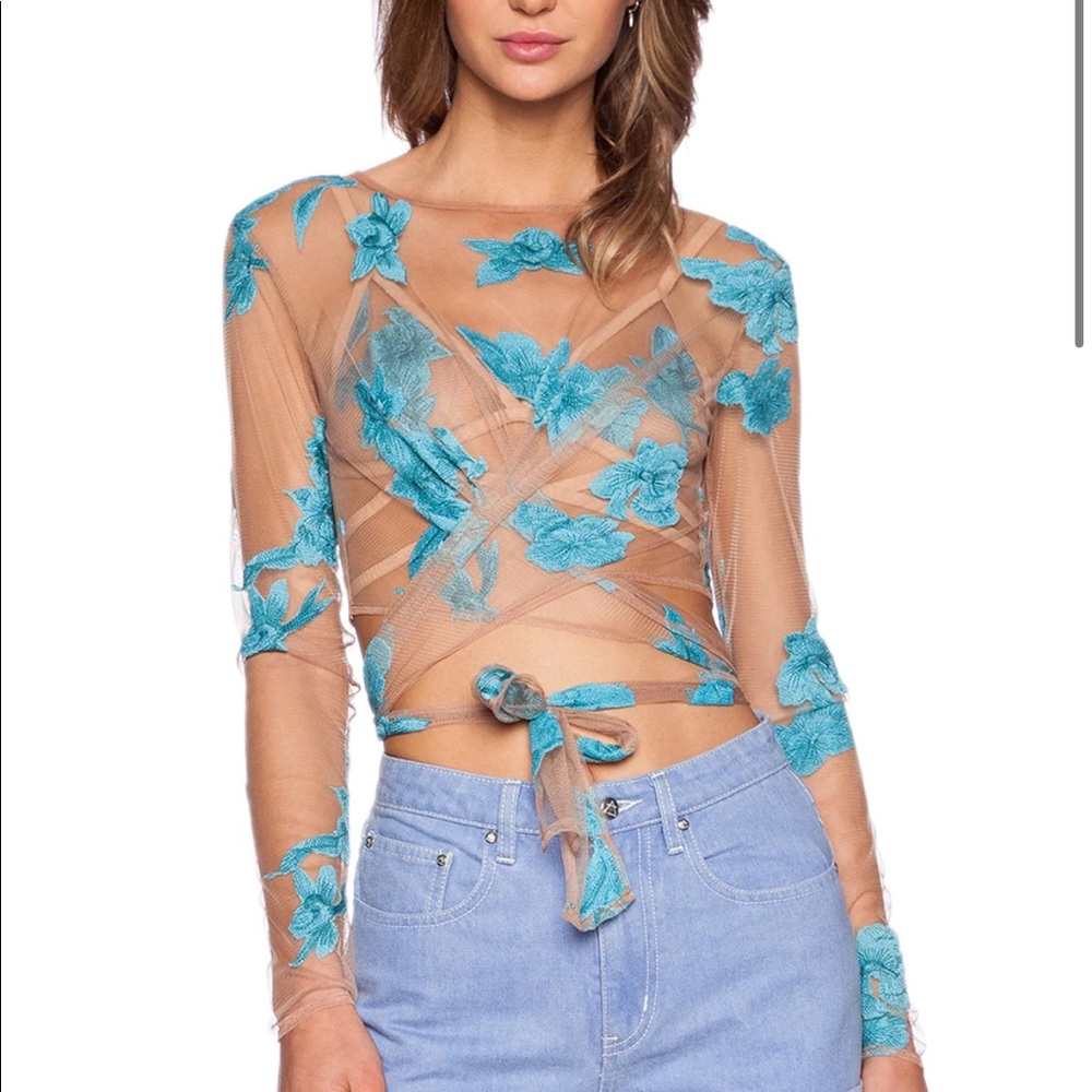For love and lemons orchid crop top